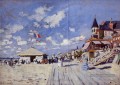 La promenade sur la plage à Trouville Claude Monet